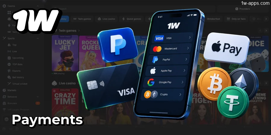 1w App Deposits and Withdrawals